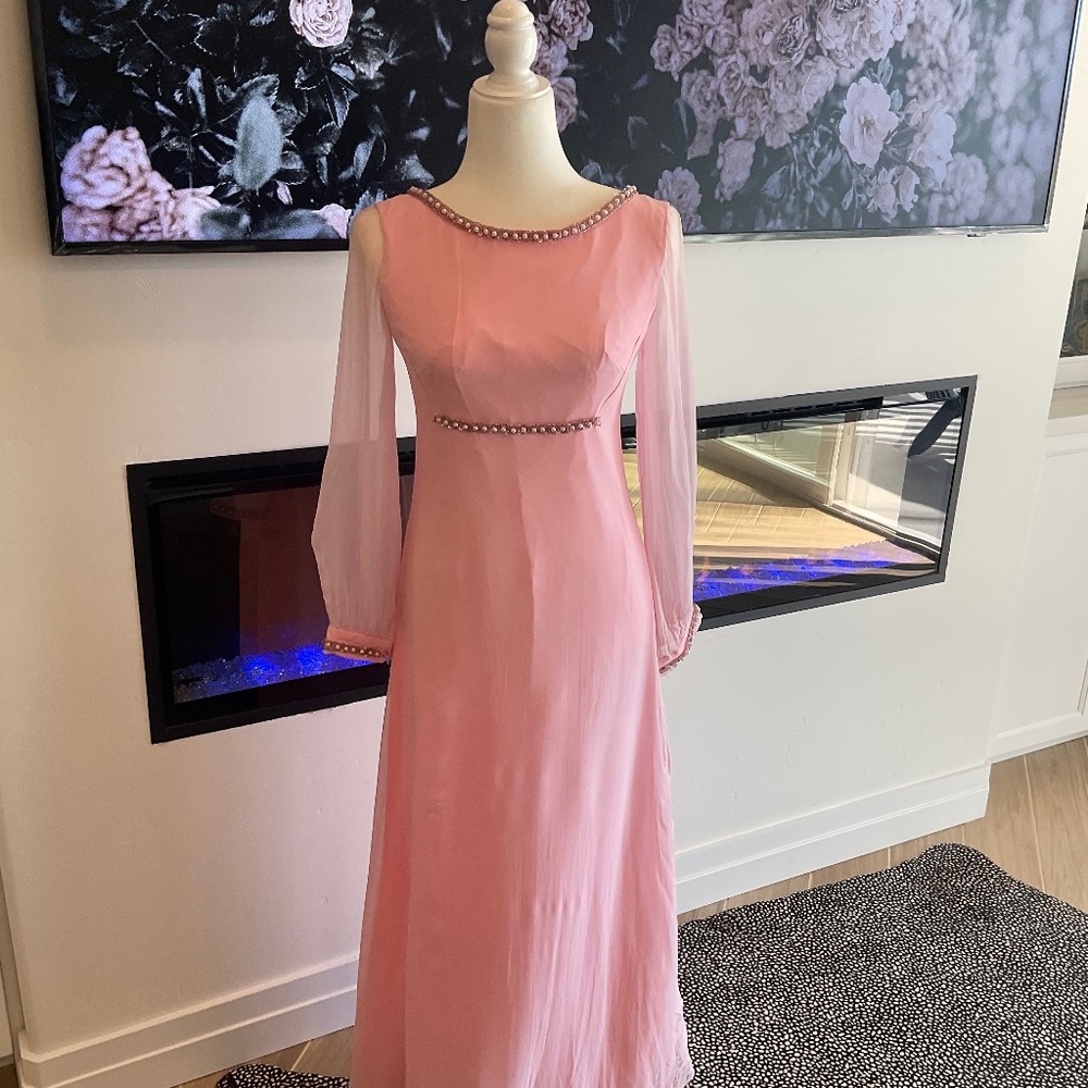 1970’s Pink Vintage Wedding Dress